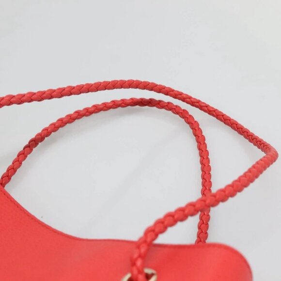 GUCCI Tote Bag Leather Outlet Red Gold 380118 - Picture 8 of 16